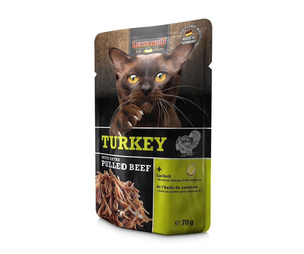 Leonardo TURKEY - Pavo y Extra Pulled Ternera (16 x 70 g)